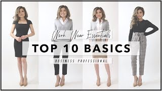 10 WORKWEAR ESSENTIALS Every Woman Needs to Own  How to Start Your First Work Wardrobe  Miss Louie [upl. by Amitak]