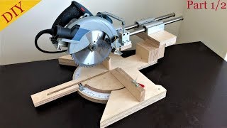 Homemade Miter Saw Build Part 1  Gönye Testere Yapımı 1 Bölüm [upl. by Xila]