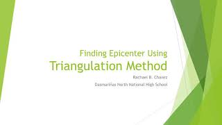 Finding Epicenter by Triangulation Method [upl. by Bucky104]