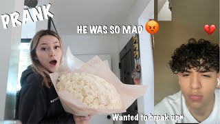 ANOTHER GUY GAVE ME FLOWERS PRANK ON MY BOYFRIEND  HILARIOUS [upl. by Livvi593]