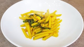 PASTA CON ASPARAGI ZAFFERANO E GAMBERETTI  FoodVlogger [upl. by Emirak735]