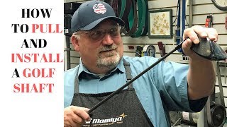 Golf Club Repair  How to pull AND install a golf shaft [upl. by Pals869]