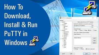 How To Download Install And Run PuTTY in Windows Hindi [upl. by Ketchan]