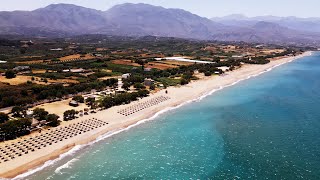 the most beautiful beaches on Crete  GEORGIOUPOLIS BEACH CRETE  GREECE [upl. by Sucramel]