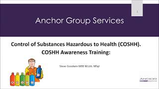 COSHH Training 2017 [upl. by Elleinnod]