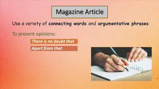 English G8 U6L3 Writing a magazine article [upl. by Neelyhtak926]