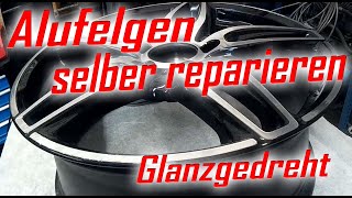 Alufelgen selber reparieren Tutorial Alloy wheel repair [upl. by Eilagam788]