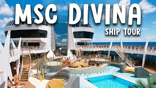 MSC Divina Ship Tour  Full Tour of the Ship 🚢 [upl. by Traver]