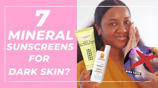 🚫👻 BEST Mineral Sunscreen for Darker Skin NO White Cast [upl. by Ainez]