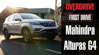 2018 Mahindra Alturas G4  First Drive Review  OVERDRIVE [upl. by Seuqirdor917]