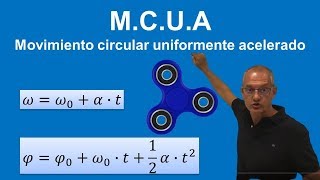 MCUA Movimiento circular uniformemente acelerado [upl. by Innep]