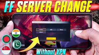 How To Change Free Fire Server 2024 [upl. by Anelliw]