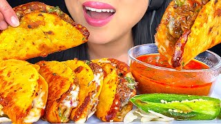 ASMR BIRRIA TACOS DIPPED in Consommé MUKBANG  DRINKING HORCHATA  Crunchy Eating Sounds  ASMR Phan [upl. by Eehtomit]