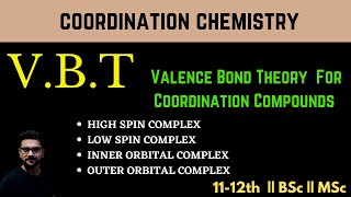 Valence Bond Theory  VBT  Coordination Compounds  Complex Compounds  Coordination Chemistry [upl. by Hluchy658]