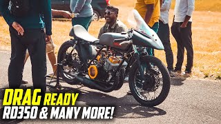 Indias Biggest 2 Stroke DRAG RACE Event  RX100 RX135 RD350 Ninja RARE FULLY TUNED MACHINES 🔥 [upl. by Perlie697]