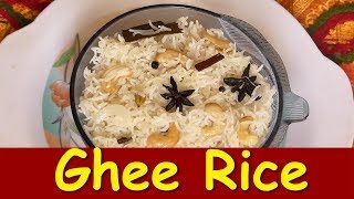 Ghee rice recipe in Kannada kushka pulao recipe  Ghee Rice Made in Cooker [upl. by Tortosa]