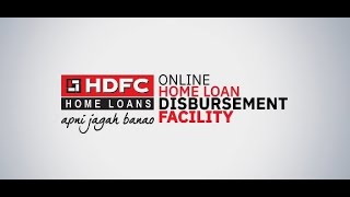 HDFCs Online Disbursement Request Facility [upl. by Jasik]