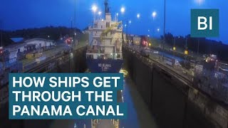 Timelapse Shows How Ships Get Through The Panama Canal [upl. by Nyre]