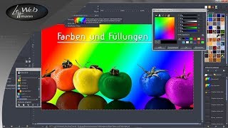 Farben und Füllungen Bildbearbeitung  GIMP Tutorial [upl. by Lucey79]