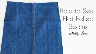 How to Sew Flat Felled Seams [upl. by Joellen721]