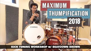 TUNE YOUR BASS DRUM QUICK amp EASY  Kick Tuning Workshop [upl. by Enelrac]