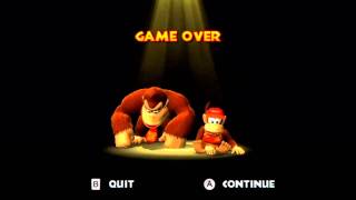 Donkey Kong Country Returns  Game Over [upl. by Keyte]