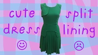 How to Fix a Frayed  Ripped  Split Dress Lining [upl. by Ahsikyt]