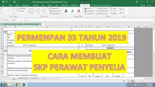 Cara Membuat SKP PNS Perawat Penyelia 2021 2022 Permenpan 35 Tahun 2019 [upl. by Janine]