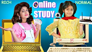 ONLINE STUDY  Rich vs Normal  MyMissAnand [upl. by Llewsor]