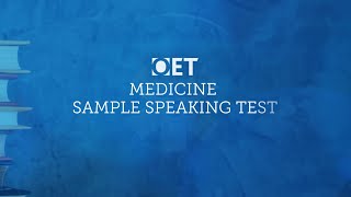 OET Sample Speaking Test Medicine [upl. by Dag164]