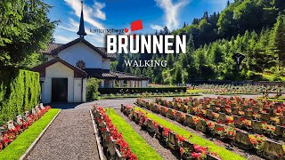 Switzerland Brunnen  Walking in Swiss Village amp Relaxing Nature Sounds [upl. by Litnahc]