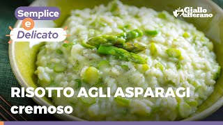 RISOTTO AGLI ASPARAGI  Ricetta con mantecatura perfetta [upl. by Oshinski]