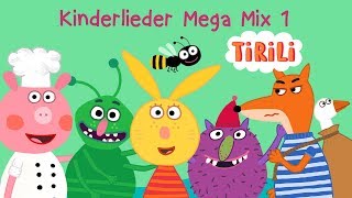 Kinderlieder Mega Mix 1 Auf der Mauer und 9 weitere Lieder  TiRiLi Kinderlieder  über 20 Minuten [upl. by Atilef]