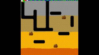 Arcade Game Dig Dug 1982 Namco [upl. by Hoopes633]