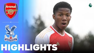 Arsenal vs Crystal Palace  Highlights  U18 Premier League 16032024 [upl. by Gloriana]