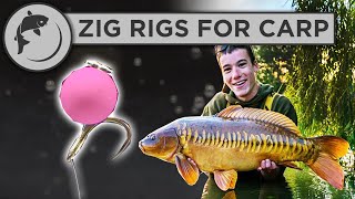 Fishing For Carp With Zig Rigs  How To Find The Depth And Tie A Zig [upl. by Laspisa107]