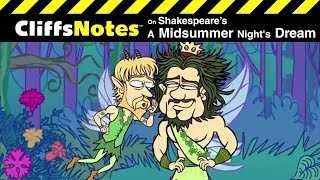 Shakespeares A MIDSUMMER NIGHTS DREAM  CliffsNotes Video Summary [upl. by Ateloiv]