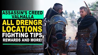 Assassins Creed Valhalla  ALL DRENGR LOCATIONS  Fighting Tips and More [upl. by Nicolella]