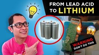 How to replace a 12v UPS batteries with Lithium Batteries LifePo4 [upl. by Llennehc46]