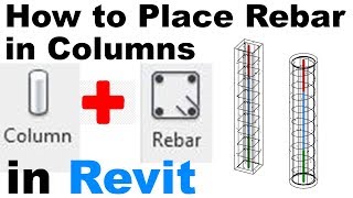 How to Place Rebar in Columns in Revit Tutorial [upl. by Marna435]