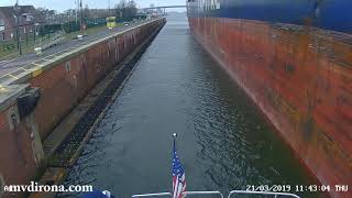 Kiel Canal Baltic Sea Lock MV Dirona Channel [upl. by Eniretak]