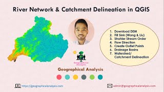 River Network and Catchment Delineation from DEM using QGIS  Watershed Delineation [upl. by Labinnah270]