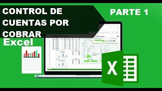 ¿Como diseñar un control de cuentas por cobrarcobranzas en excel14 [upl. by Ellatsirhc627]