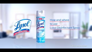 How and where to use Lysol Disinfectant Spray [upl. by Araed560]