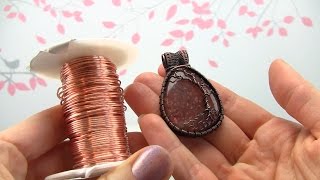 How to Oxidize Bare Copper Jewelry DemoTutorial Wire Wrapped Pendant [upl. by Callahan]