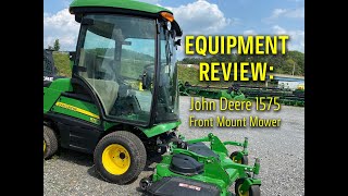 John Deere 1575 Front Mount Mower Review [upl. by Aamsa]