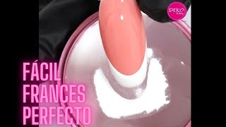 Francés Perfecto en 1 minuto ♥ Deko Uñas  Perfect French Nail art [upl. by Ploch]