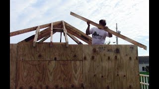 How To Layout And Cut Hip And Valley Roof Rafters [upl. by Babb53]