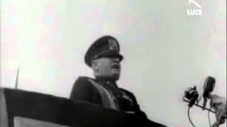 Discorso del Duce Benito Mussolini contro la Francia Roma 26 marzo 1939 [upl. by Sirromed350]