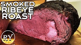 Smoked Ribeye Roast On The Oklahoma Joes Highland [upl. by Nassir]